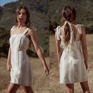 Sage the Label | Asher Striped Tie Strap Mini Dress